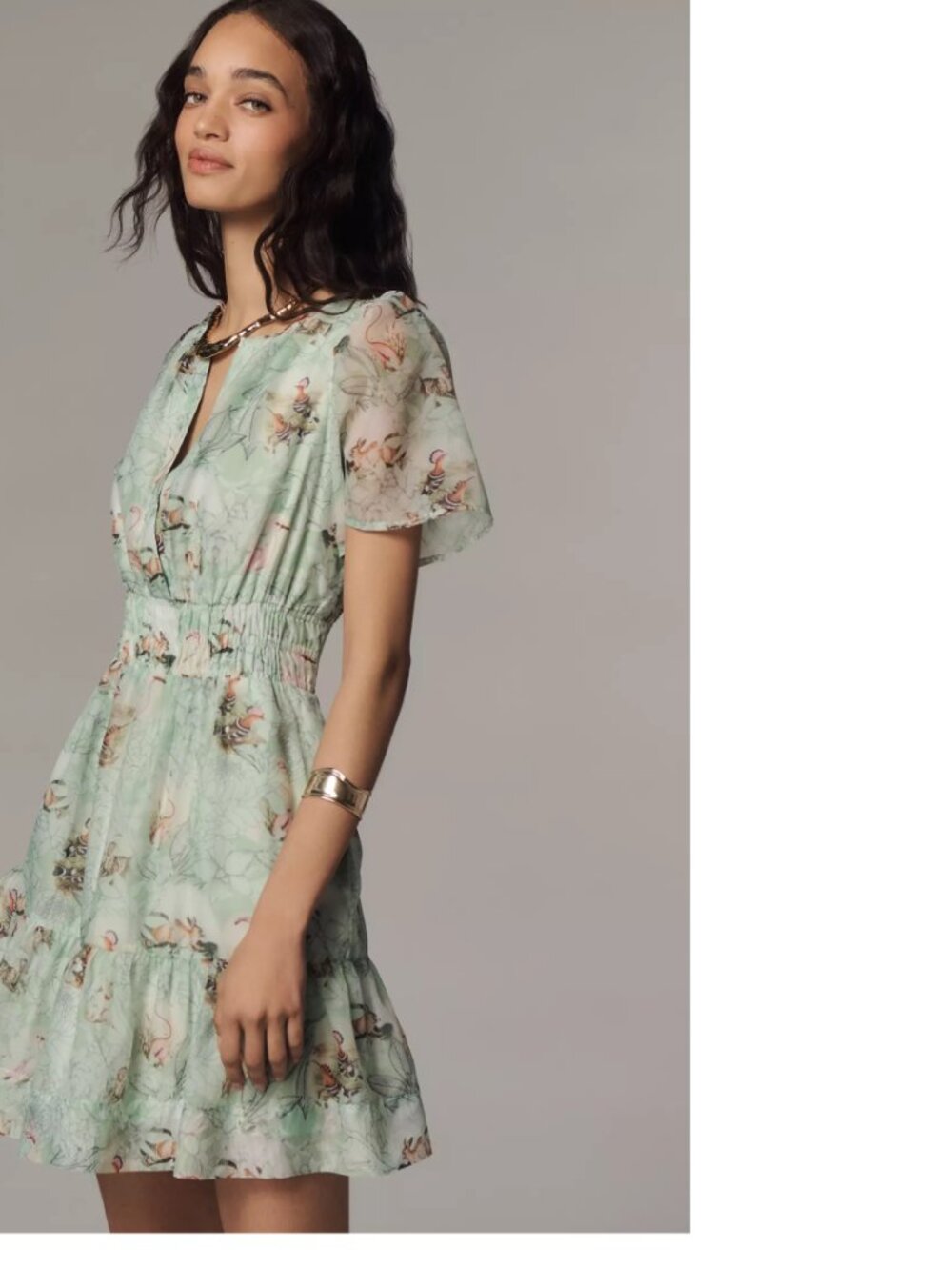 Anthropologie Somerset Organza Mini Dress new with tag nwt size L